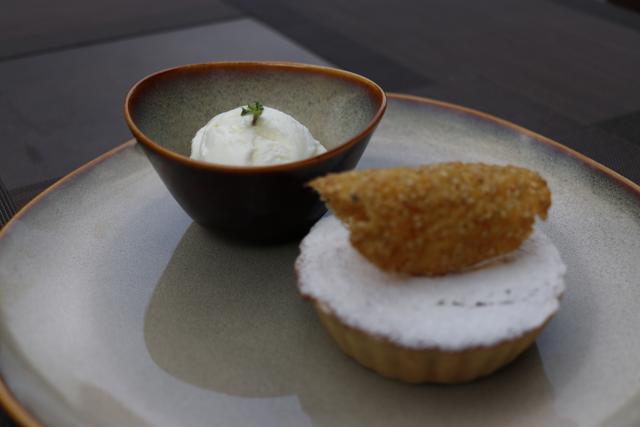 Jaggery coconut tart