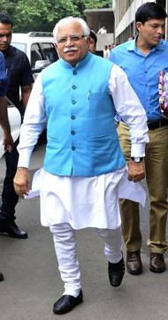 Khattar, a first-time MLA and chief minister, enjoys a clean image. (HT File )