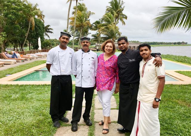 Karen and the team at the Kumarakom Lake Resort
