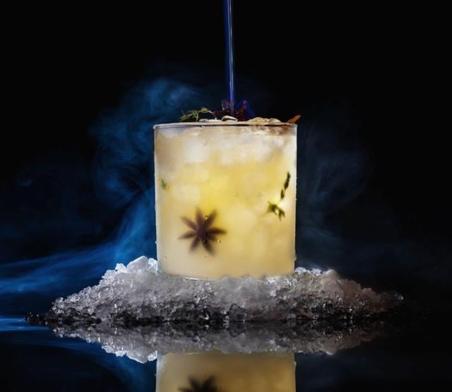 Fire on Ice by mixologist Gaurav of Molecule.