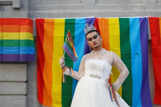 Gay pride clearance gown