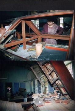 Bhandarkar Oriental Research Institute vandalised by Sambhaji Brigade. (Mandar Tannu/HT PHOTO) Bhandarkar Oriental Research Institute vandalised by Sambhaji Brigade. (Mandar Tannu/HT PHOTO)
