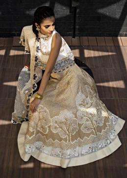 The creations also salute the beauty of nature. The gold and white combination is classic, and the beauty is in the intricate details. (Jasjeet Plaha/HT Photo)