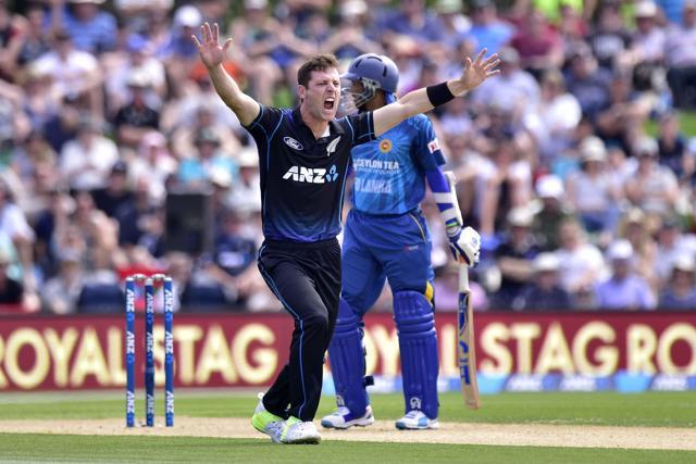 Matt Henry (Front) of New Zealand has taken 16 wickets in six ODIs in Asia. (AFP) Matt Henry (Front) of New Zealand has taken 16 wickets in six ODIs in Asia. (AFP)