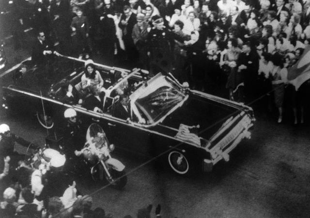 This image provided by the Warren Commission shows President John F Kennedy's car in Dallas on November 22, 1963. (AP) This image provided by the Warren Commission shows President John F Kennedy's car in Dallas on November 22, 1963. (AP)