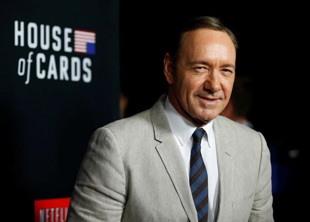 Kevin Spacey poses at the premiere for the second season of the television series House of Cards at the Directors Guild of America in Los Angeles. (REUTERS) Kevin Spacey poses at the premiere for the second season of the television series House of Cards at the Directors Guild of America in Los Angeles. (REUTERS)