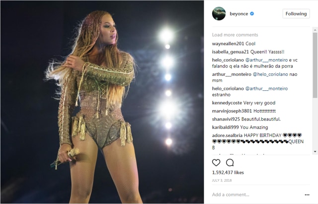 Ever wondered how Beyonce got in shape after her pregnancy? Well, now you know. (Instagram/Beyonce)