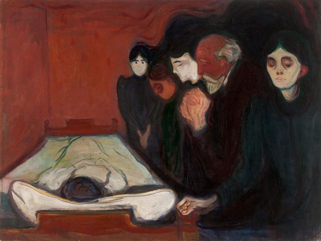 Edvard Munch, At the Deathbed, 1895. (AFP)