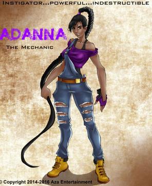 Adanna owns an autoshop in Mumbai and her superpower includes shapeshifting. (Aza Comics) Adanna owns an autoshop in Mumbai and her superpower includes shapeshifting. (Aza Comics)
