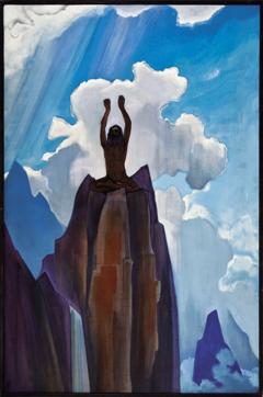 Ecstasy by Nicholas Roerich, Canvas, tempera, 20th century CE. (Treasures: Allahabad Museum)