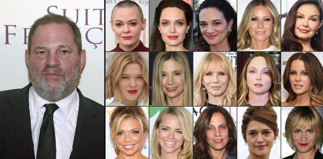 This combination of pictures created shows the several women who accused Harvey Weinstein of sexual misconduct. (AFP) This combination of pictures created shows the several women who accused Harvey Weinstein of sexual misconduct. (AFP)
