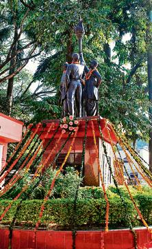 The Shaheed Smarak was built in honour of those who fought for Uttarakhand’s creation. (Vinay S Kumar/HT Photo) The Shaheed Smarak was built in honour of those who fought for Uttarakhand’s creation. (Vinay S Kumar/HT Photo)