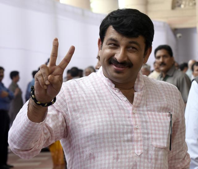 Delhi BJP President and MP Manoj Tiwari. (Sonu Mehta/HT PHOTO)