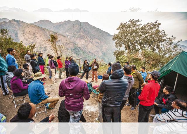 The HAC allows the team to bond over tea and snacks, and tents double as accommodation (Himalayan Adventure Challenge (HAC)) The HAC allows the team to bond over tea and snacks, and tents double as accommodation (Himalayan Adventure Challenge (HAC))