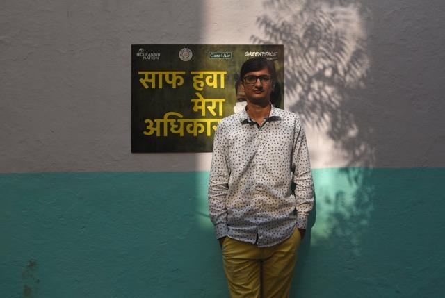 Sunil Dahiya, Greenpeace activist (Ravi Choudhary/HT PHOTO)