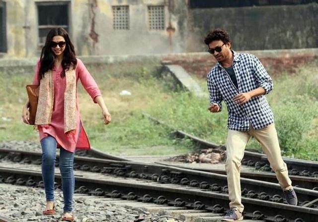 Deepika and Irrfan on the sets of Piku. Deepika and Irrfan on the sets of Piku.