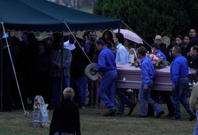 The caskets of Richard and Therese Rodriguez arrive at the graveside after the husband and wife were killed in the shooting at the First Baptist Church of Sutherland Springs in Texas, US, November 11, 2017. (REUTERS) The caskets of Richard and Therese Rodriguez arrive at the graveside after the husband and wife were killed in the shooting at the First Baptist Church of Sutherland Springs in Texas, US, November 11, 2017. (REUTERS)