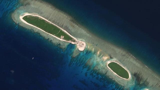Satellite photo shows Chinese-controlled North Island, part of the Paracel Islands group in the South China Sea, on September 29, 2017. (Reuters File Photo) Satellite photo shows Chinese-controlled North Island, part of the Paracel Islands group in the South China Sea, on September 29, 2017. (Reuters File Photo)