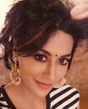 Chitraganda Singh gets ready for a shot for Saheb Biwi Aur Gangster 3.