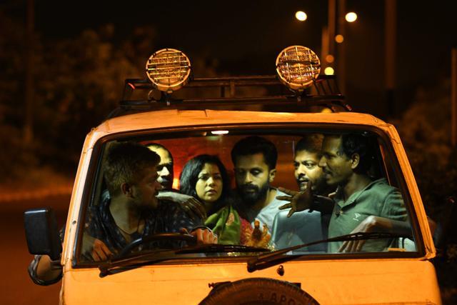 A scene from S Durga directed by Sanal Kumar Sasidharan.