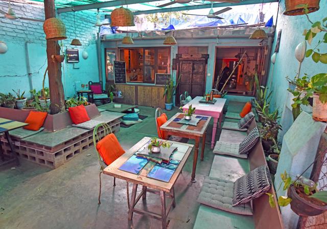 The in-house café at Yoga101 aims to serve healthy, slow-cooked food. (Satyabrata Tripathy / HT Photo)