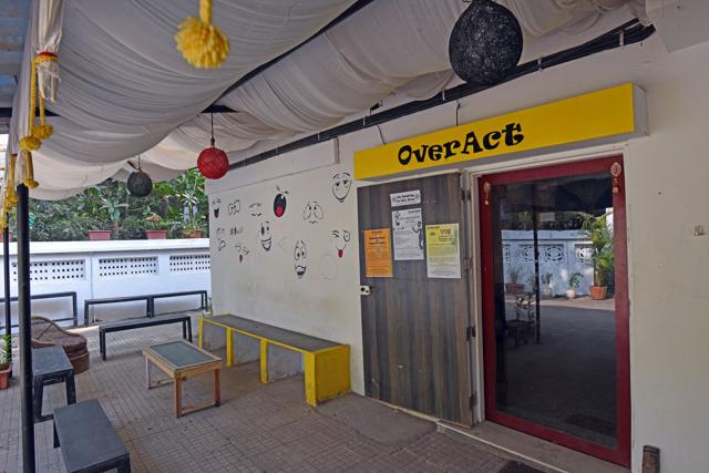 OverAct can accommodate 70 and has hosted talk shows, plays, flea markets and exhibitions. (Satyabrata Tripathy / HT Photo)