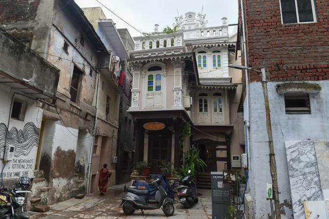 A heritage home in an overbuilt urban area of Ahmedabad. (AFP Photo) A heritage home in an overbuilt urban area of Ahmedabad. (AFP Photo)