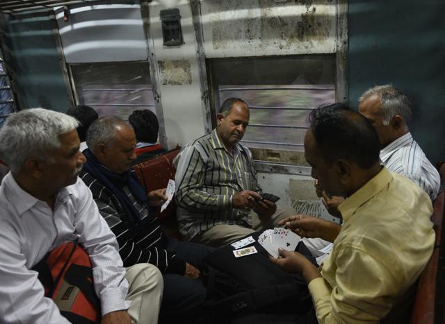 Passengers travelling from SP Marg Station to Daya Basti on the Ring Railway. (Vipin Kumar/HT PHOTO) Passengers travelling from SP Marg Station to Daya Basti on the Ring Railway. (Vipin Kumar/HT PHOTO)