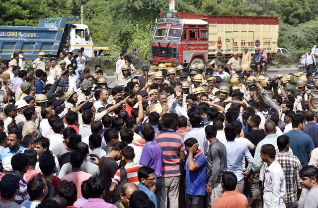 People gather outside the Ryan International School, demanding action against the school. (Sanjeev Verma/HT File Photo) People gather outside the Ryan International School, demanding action against the school. (Sanjeev Verma/HT File Photo)