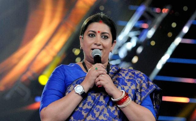 Union Minister for Textiles and Information & Broadcasting, Smriti Irani addressing the gathering, at the inaugural ceremony of the 48th International Film Festival of India (IFFI-2017), in Panaji, Goa on Monday. (PTI) Union Minister for Textiles and Information & Broadcasting, Smriti Irani addressing the gathering, at the inaugural ceremony of the 48th International Film Festival of India (IFFI-2017), in Panaji, Goa on Monday. (PTI)