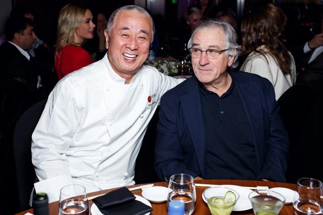 Nobu with Robert de Niro. (Shutterstock) Nobu with Robert de Niro. (Shutterstock)