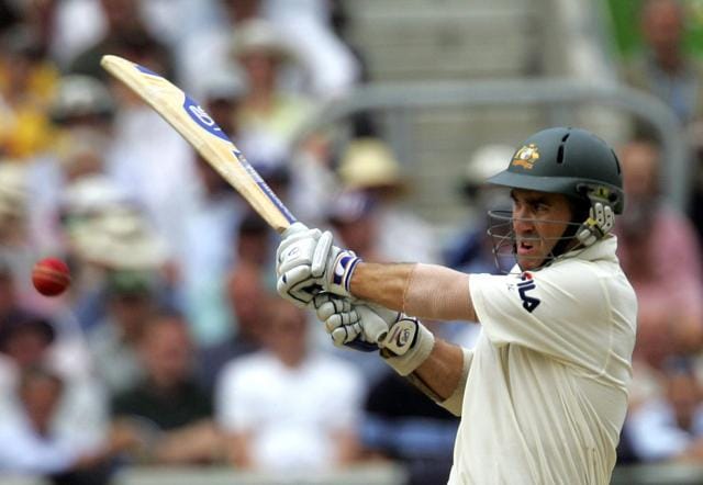 Australia's Justin Langer bats against England on the second day of the fifth and final Ashes Test match at the Oval cricket ground in London on September 9, 2005. (AFP) Australia's Justin Langer bats against England on the second day of the fifth and final Ashes Test match at the Oval cricket ground in London on September 9, 2005. (AFP)