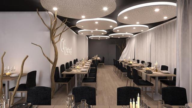 The only fabric visible in the room is the table cloths, the napkins and the clothes of the two managers who also serve as waiters. (O’naturel/Facebook) The only fabric visible in the room is the table cloths, the napkins and the clothes of the two managers who also serve as waiters. (O’naturel/Facebook)