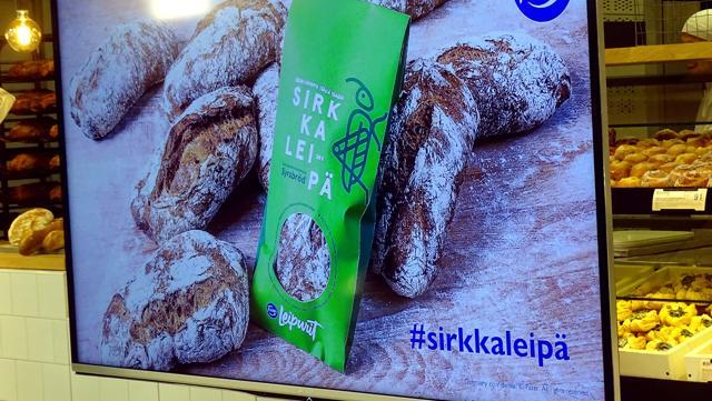 A Fazer poster that advertises the insect bread. (REUTERS) A Fazer poster that advertises the insect bread. (REUTERS)