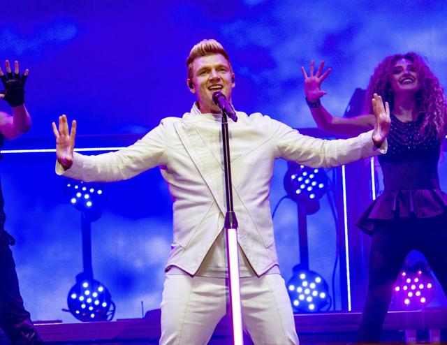 Nick Carter of the Backstreet Boys performs during the Festival d'ete de Quebec in Quebec City, Canada. (Amy Harris/Invision/AP) Nick Carter of the Backstreet Boys performs during the Festival d'ete de Quebec in Quebec City, Canada. (Amy Harris/Invision/AP)