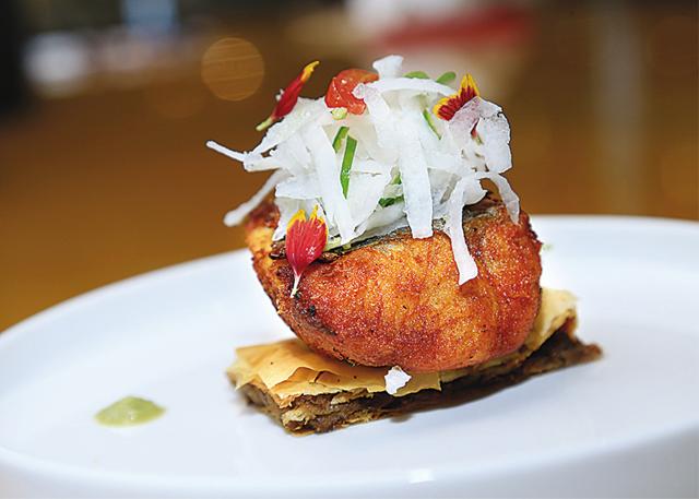 The Amritsari-style fried fish with a chhola roti at Diya is highly recommended