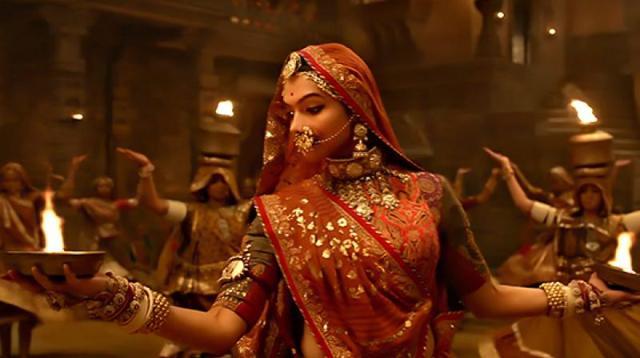 A still from the song Ghoomar A still from the song Ghoomar