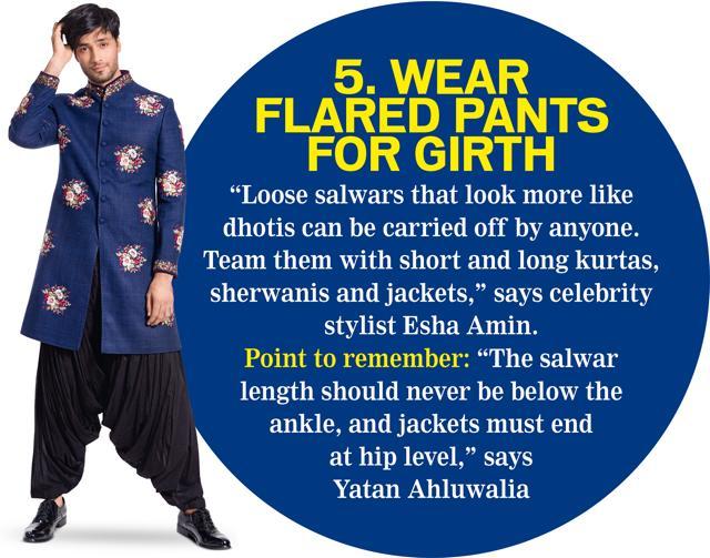 Manu wears a blue sherwani by Sunil Mehra, dhoti salwar by Rohit Bal and shoes from Woodland (Vinod Aggarwal) Manu wears a blue sherwani by Sunil Mehra, dhoti salwar by Rohit Bal and shoes from Woodland (Vinod Aggarwal)