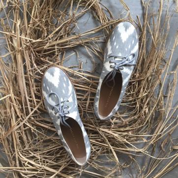Try ikat on shoes from the range of designs offered by The Sole Sisters. Try ikat on shoes from the range of designs offered by The Sole Sisters.