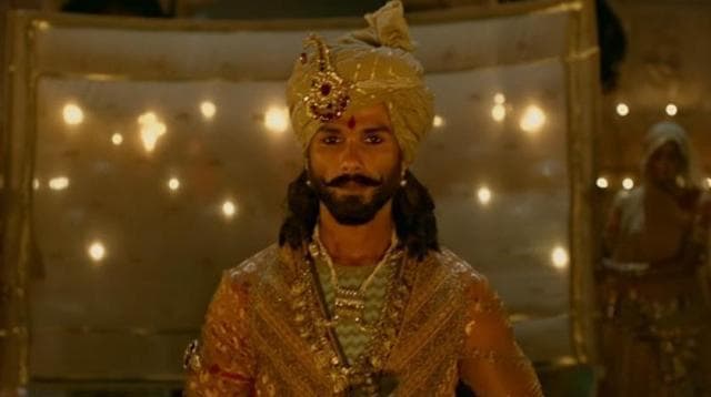 Shahid Kapoor in a still from Padmavati. Shahid Kapoor in a still from Padmavati.