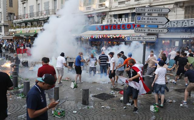 The clash between Russian and English hooligans during the Euro 2016 tournament has given FIFA plenty of concern. (AP) The clash between Russian and English hooligans during the Euro 2016 tournament has given FIFA plenty of concern. (AP)