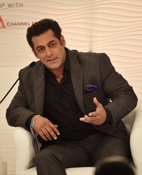 Salman Khan was at his diplomatic best at the summit. (HT Photo) Salman Khan was at his diplomatic best at the summit. (HT Photo)