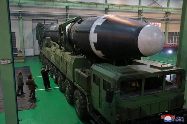 North Koreas leader Kim Jong Un is seen as the newly developed intercontinental ballistic rocket Hwasong-15s test was successfully launched, in this undated photo released by North Koreas Korean Central News Agency (KCNA) in Pyongyang November 30, 2017. (Reuters) North Koreas leader Kim Jong Un is seen as the newly developed intercontinental ballistic rocket Hwasong-15s test was successfully launched, in this undated photo released by North Koreas Korean Central News Agency (KCNA) in Pyongyang November 30, 2017. (Reuters)