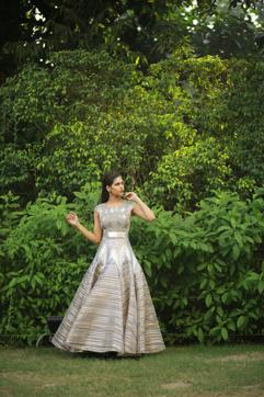 Model Vijeta in Amit Aggarwal. (Amal KS/HT)