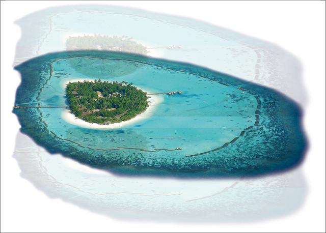 An aerial view of two of the many islands that make up the Maldives (Getty Images) An aerial view of two of the many islands that make up the Maldives (Getty Images)