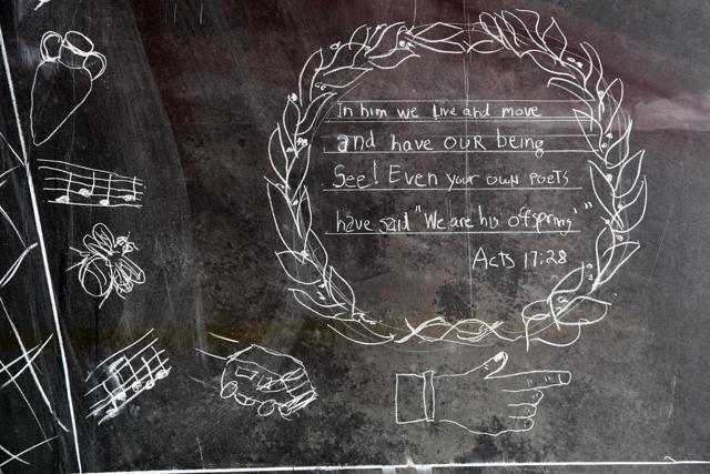 The design on Walter Skold's future slate tombstone includes The Poemobile (seen lower left), which he used while visiting the graves of poets. (AP) The design on Walter Skold's future slate tombstone includes The Poemobile (seen lower left), which he used while visiting the graves of poets. (AP)