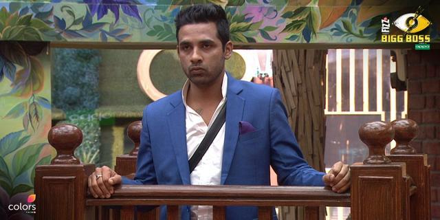 Puneesh being grilled by Salman. Puneesh being grilled by Salman.