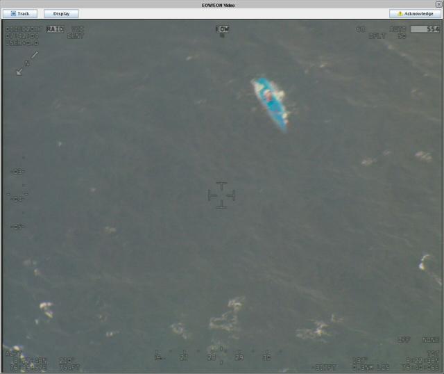 Image from P8i of capsized boats (Handout by Defence ministry) Image from P8i of capsized boats (Handout by Defence ministry)