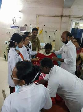 Survivors being treated at Trivandrum Medical College and Hospital. (Handout by Defence ministry) Survivors being treated at Trivandrum Medical College and Hospital. (Handout by Defence ministry)