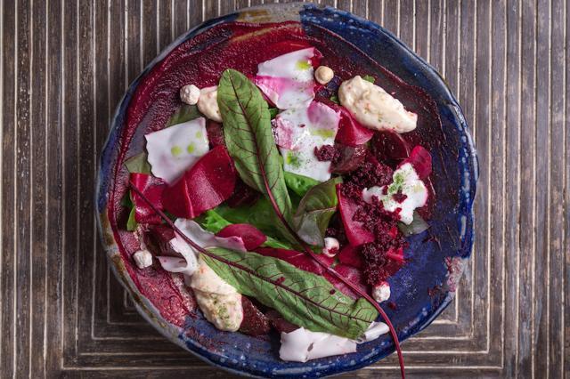 Trio of Beetroot salad at Olive Bar and Kitchen Trio of Beetroot salad at Olive Bar and Kitchen